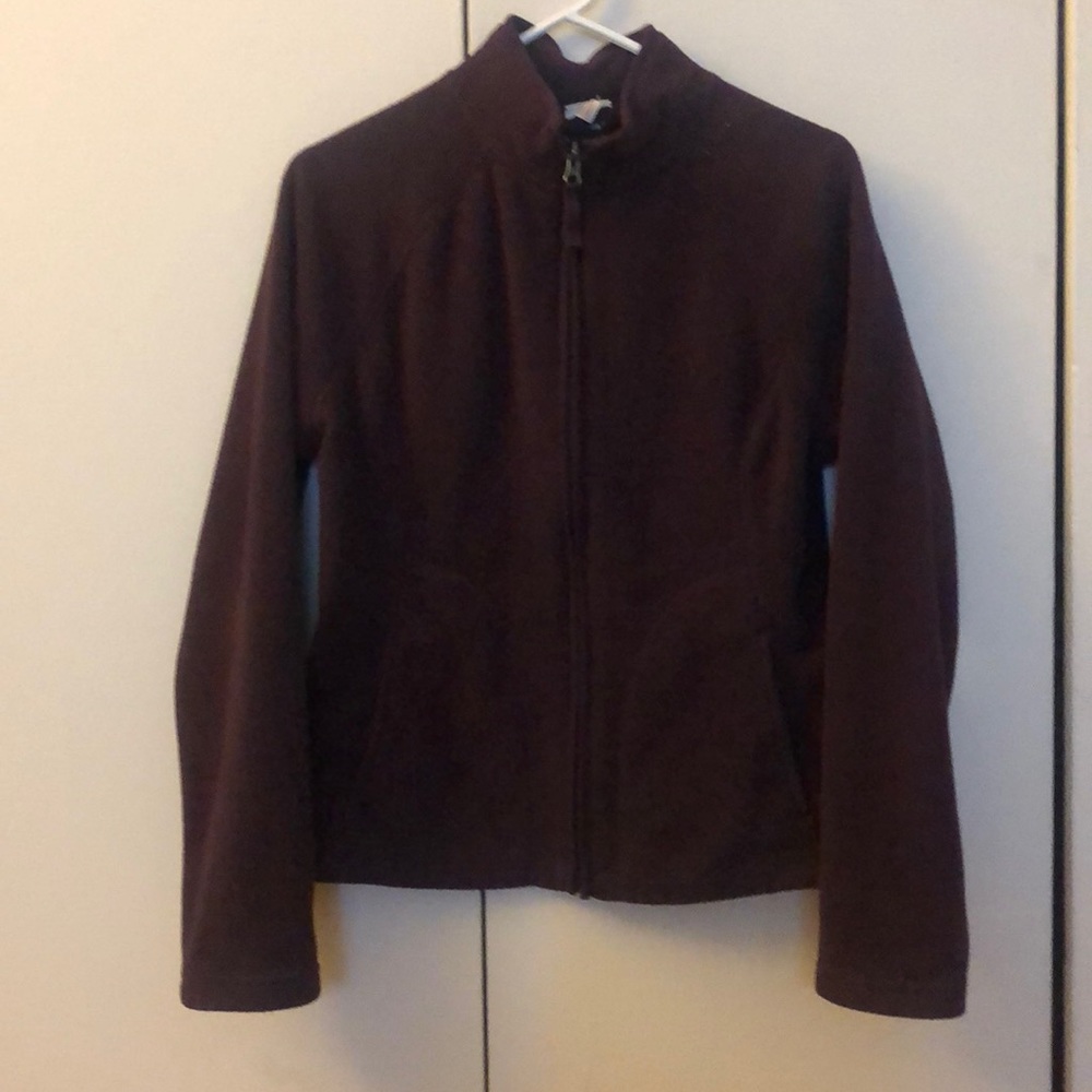 Merona purple zip up fleece. Size XS.
